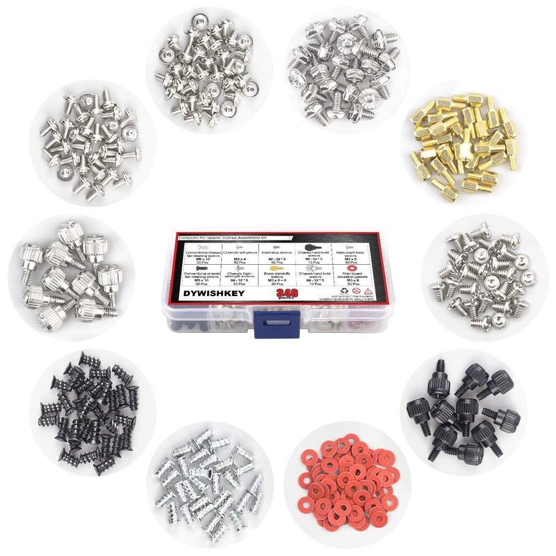 DYWISHKEY Computer Screws Standoffs Set Assortment Kit, 340 PCS - Image 4